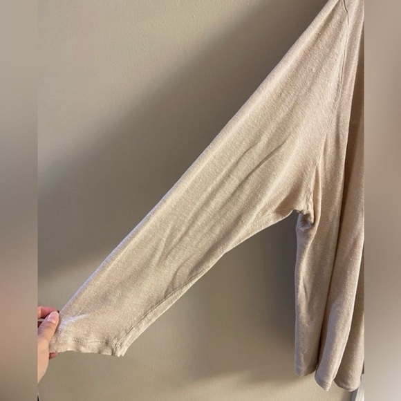 J. Jill love linen Beige Draped Cardigan 4X - Picture 5 of 8